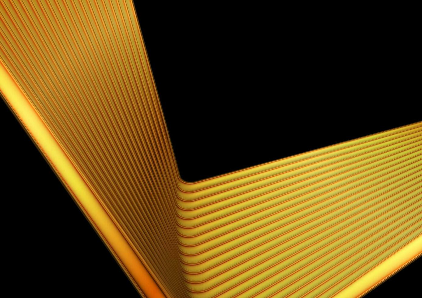 Golden glossy stripes abstract geometric background vector