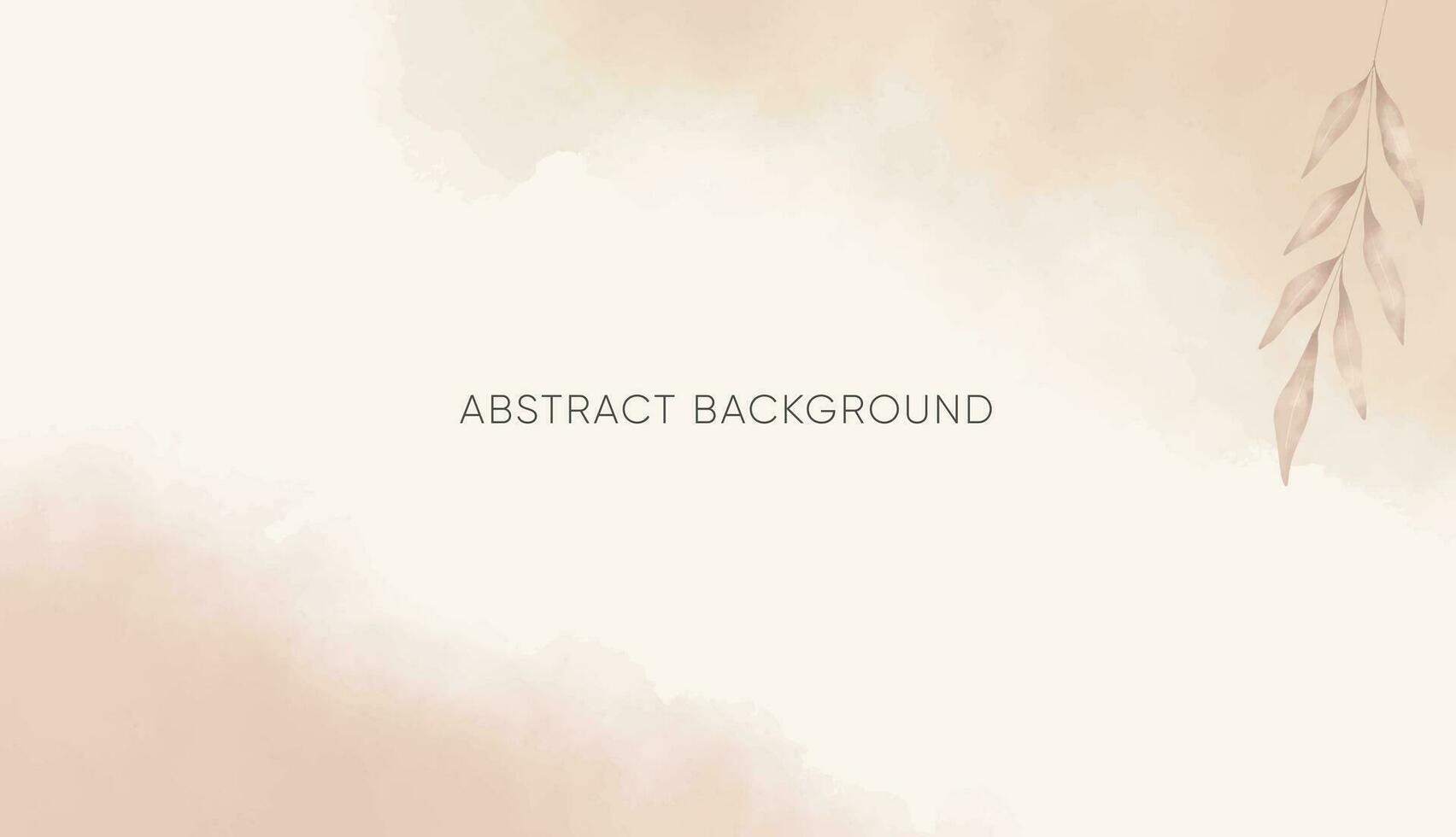 Abstract horizontal watercolor background. Neutral light colored empty space background illustration vector