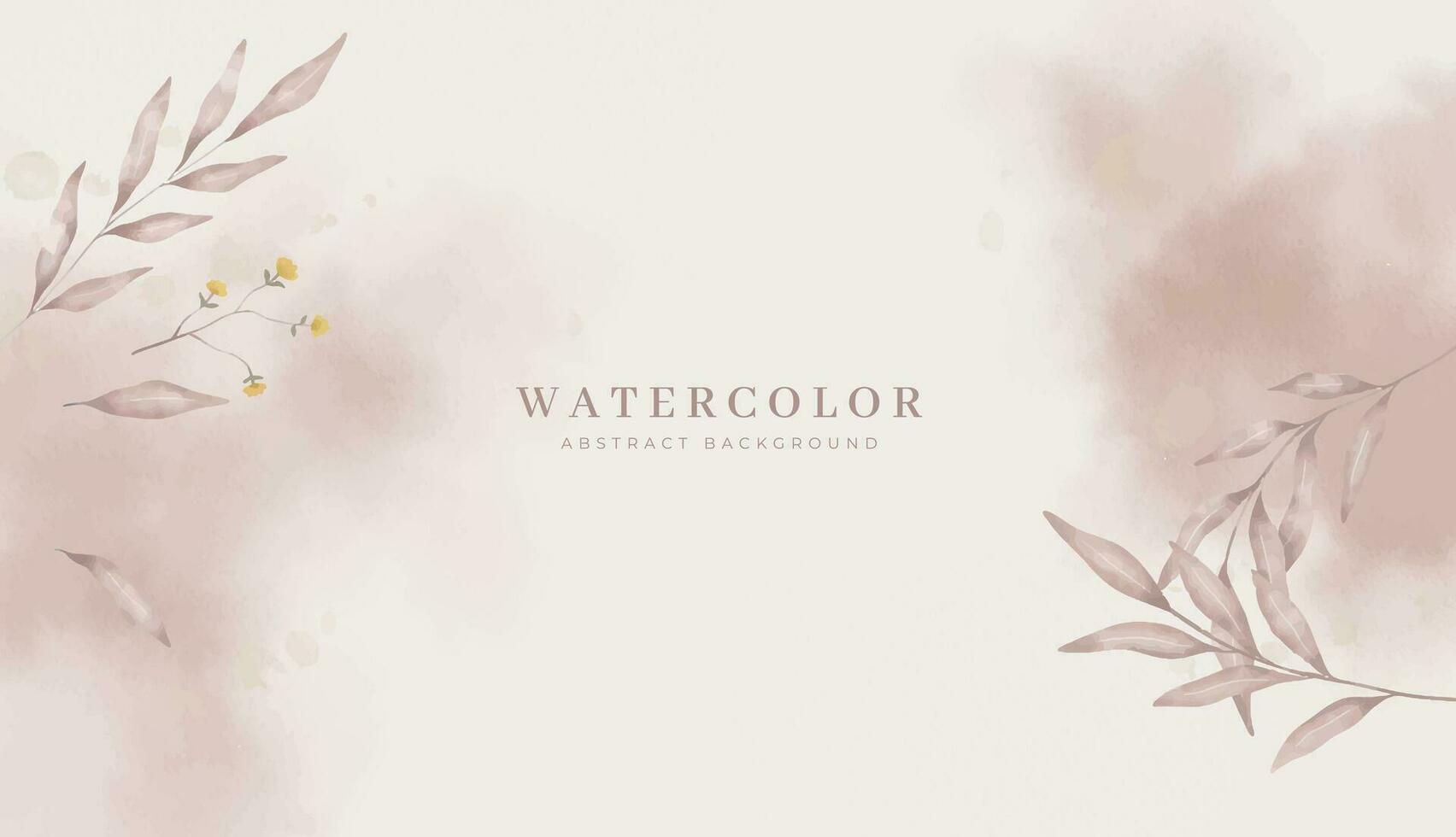 Abstract horizontal watercolor background. Neutral light colored empty space background illustration vector
