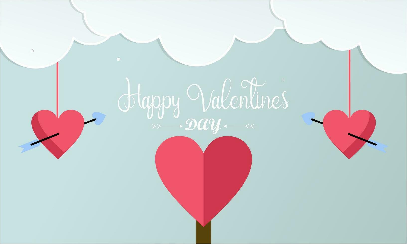 Love and valentine day lovers background vector