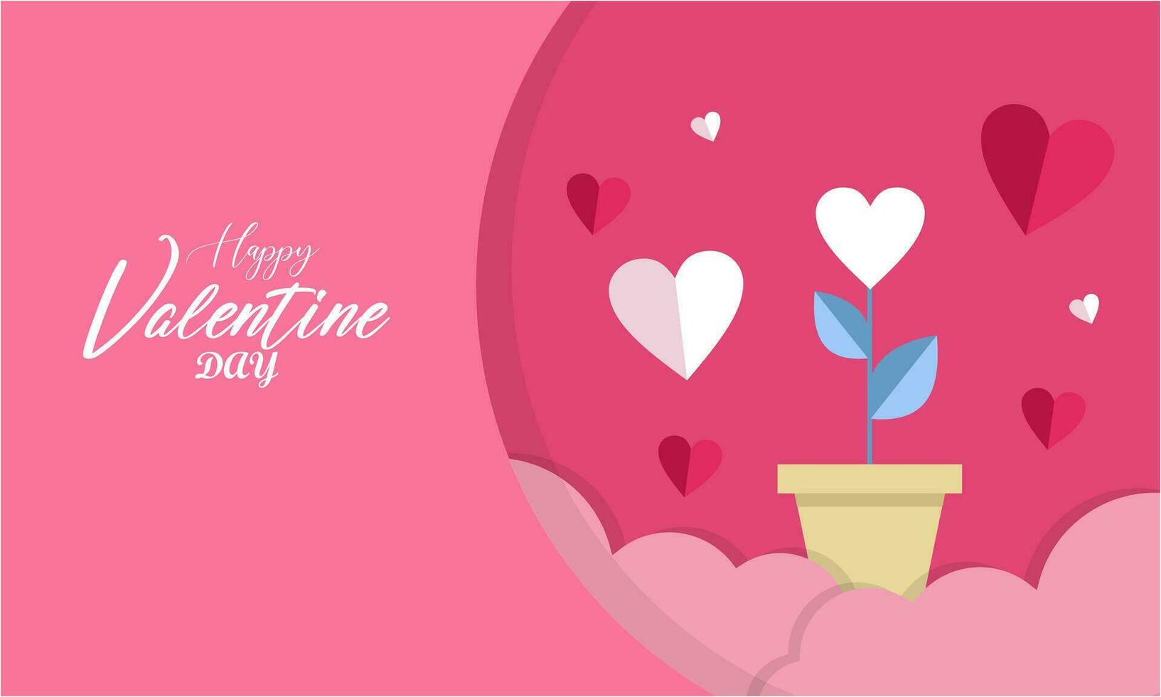 Love and valentine day lovers background vector