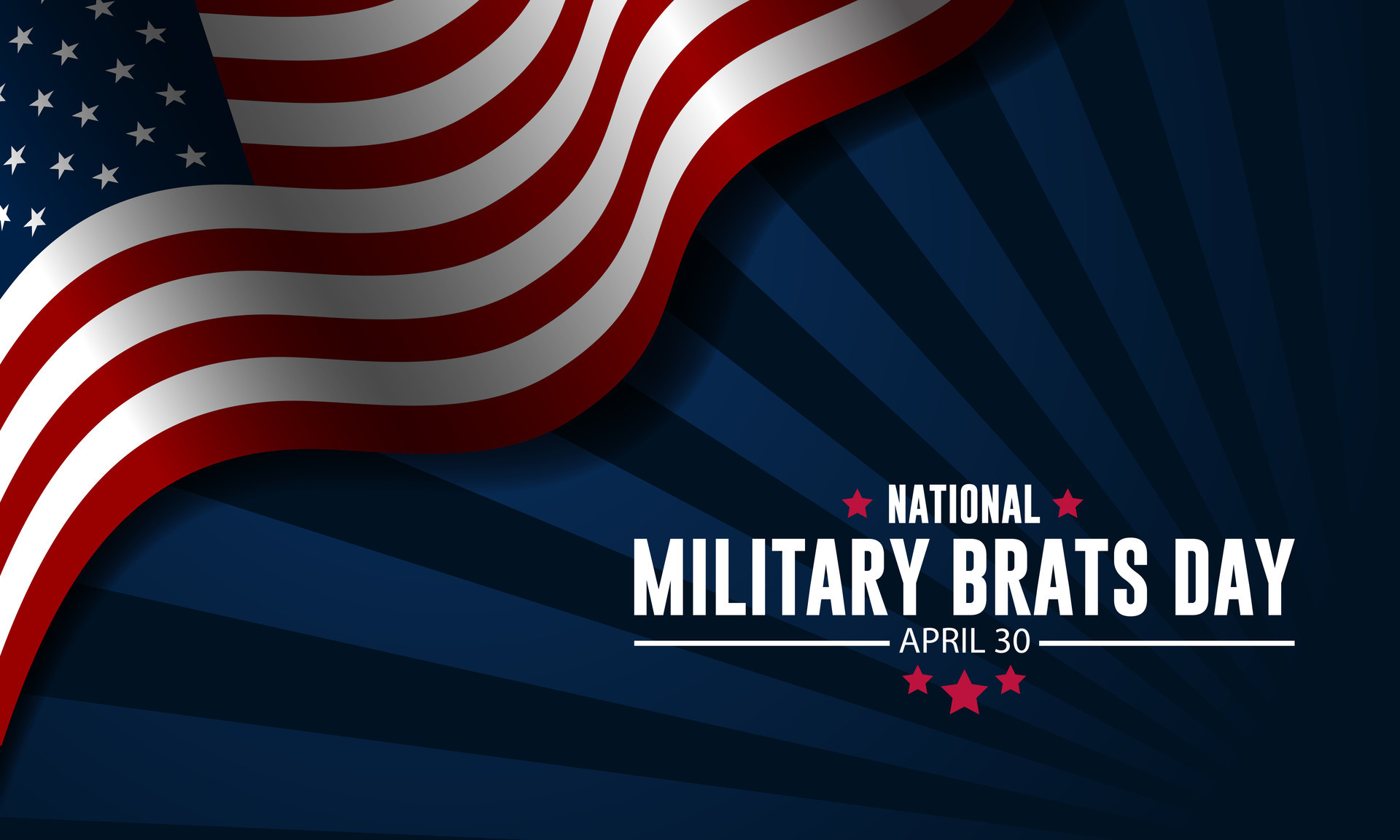 National Military Brats Day Background Vector Illustration 34966663