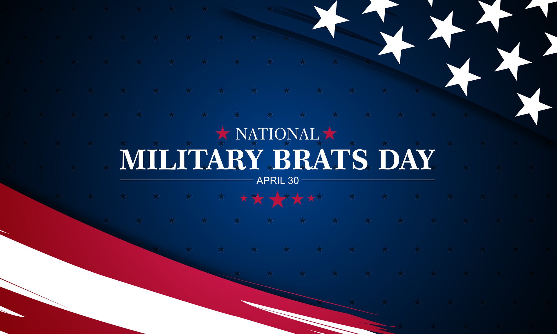 National Military Brats Day Background Vector Illustration 34966668