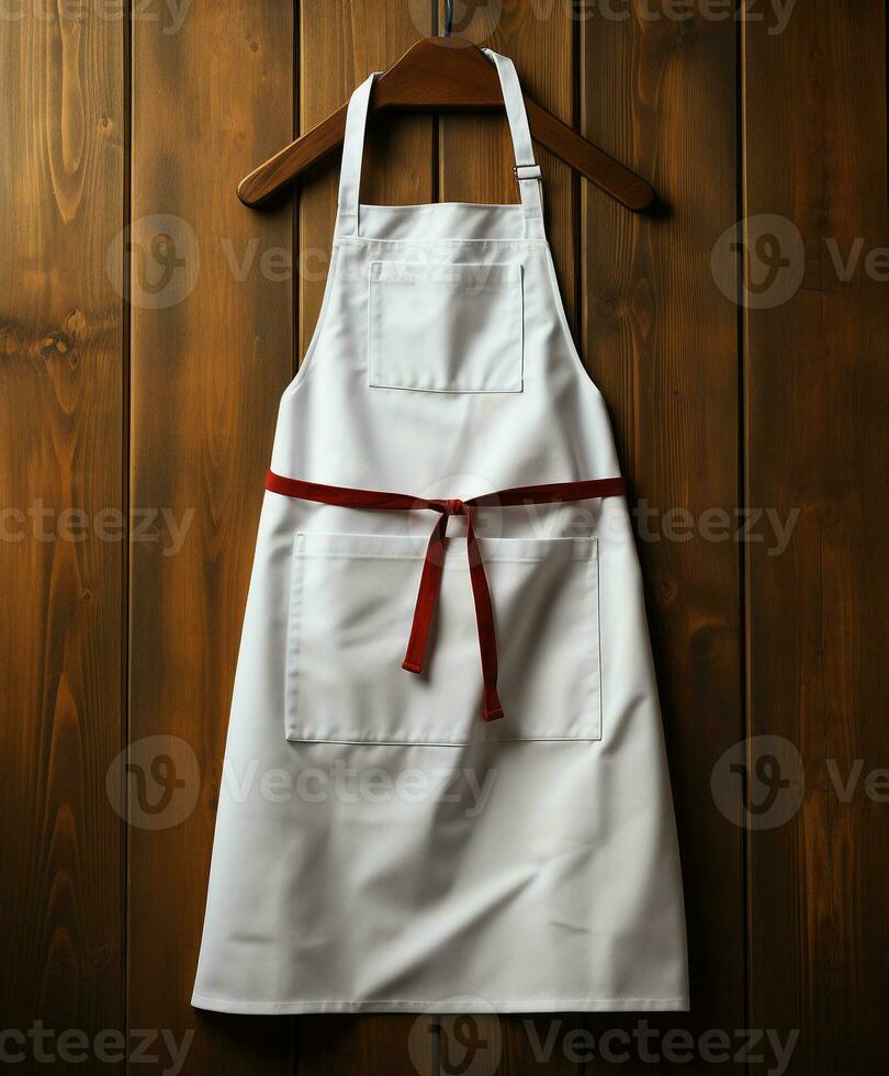 AI generated AI Generated Stylish Adjustable Cooking aprons for men and women photo