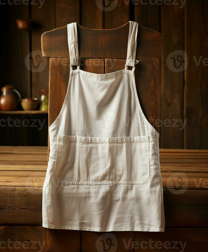 AI generated AI Generated Stylish Adjustable Cooking aprons for men and women photo