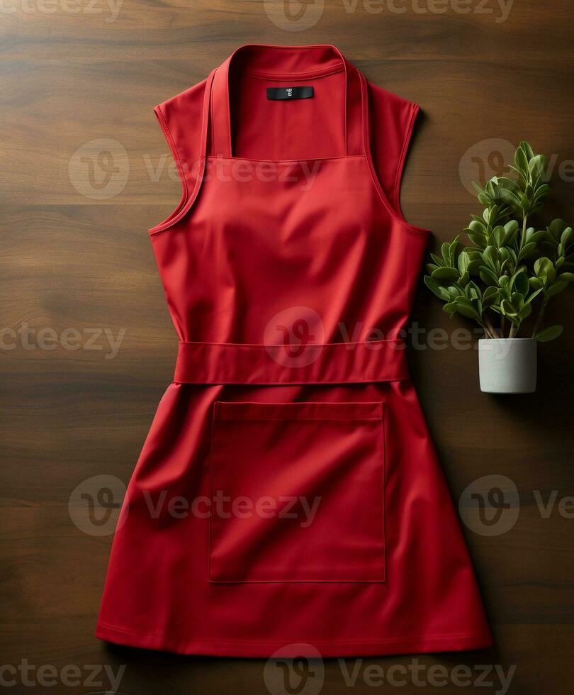 AI generated AI Generated Stylish Adjustable Cooking aprons for men and women photo