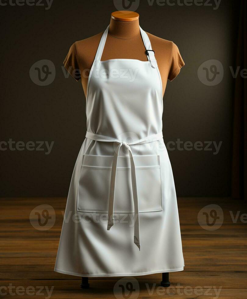 AI generated AI Generated Stylish Adjustable Cooking aprons for men and women photo