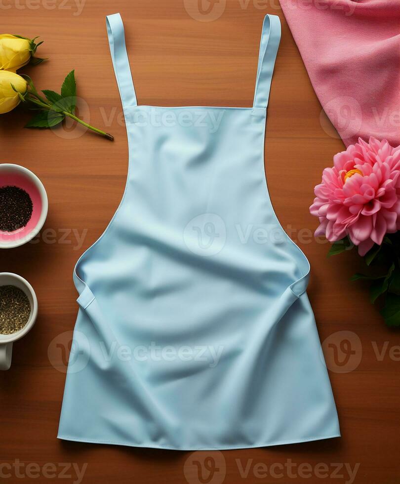 AI generated AI Generated Stylish Adjustable Cooking aprons for men and women photo