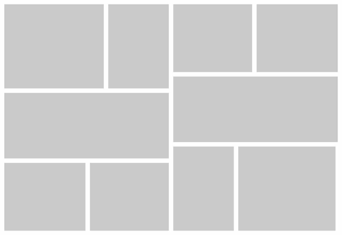 Pictures or photos frame collage vector