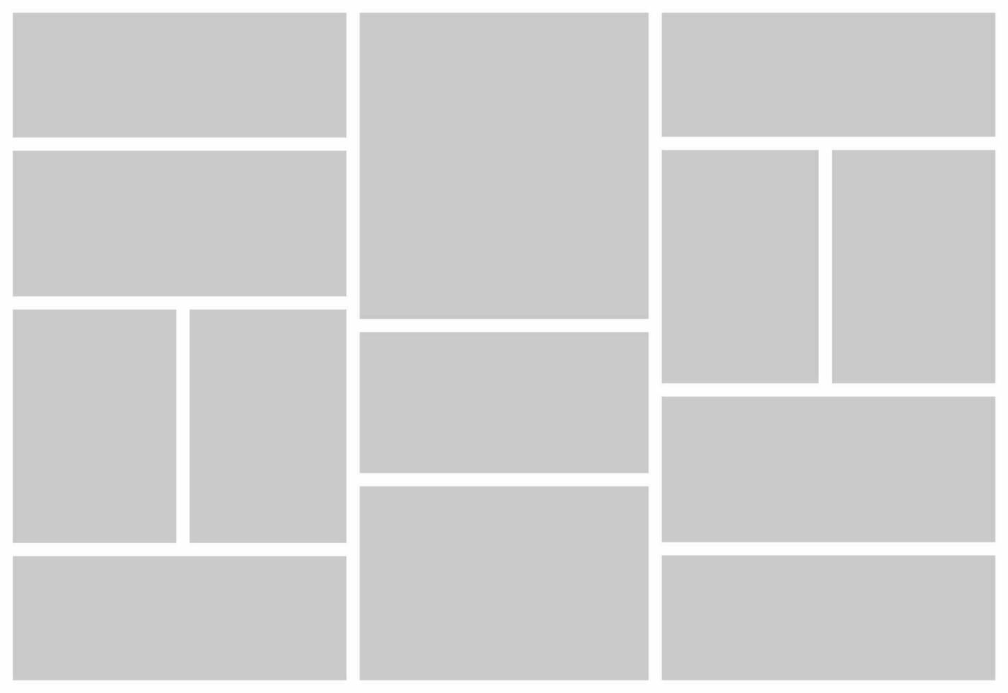 Pictures or photos frame collage vector