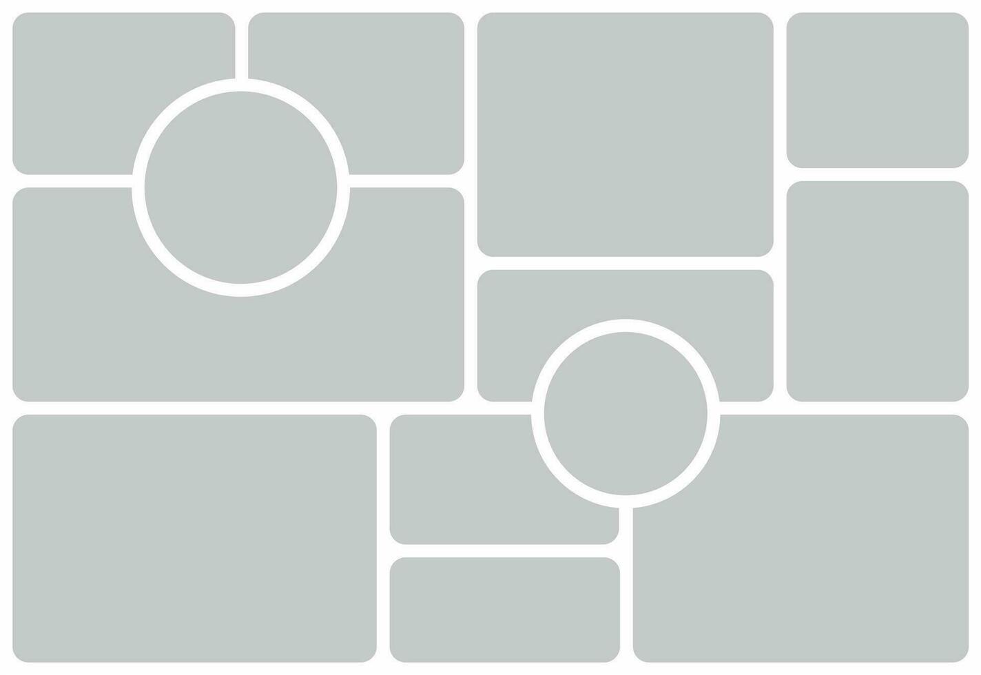 Pictures or photos frame collage vector