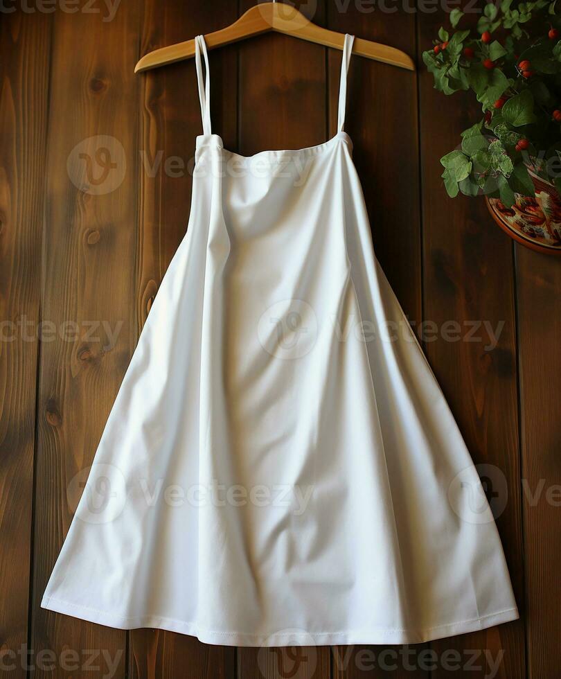 AI generated AI Generated Stylish Adjustable Cooking aprons for men and women photo