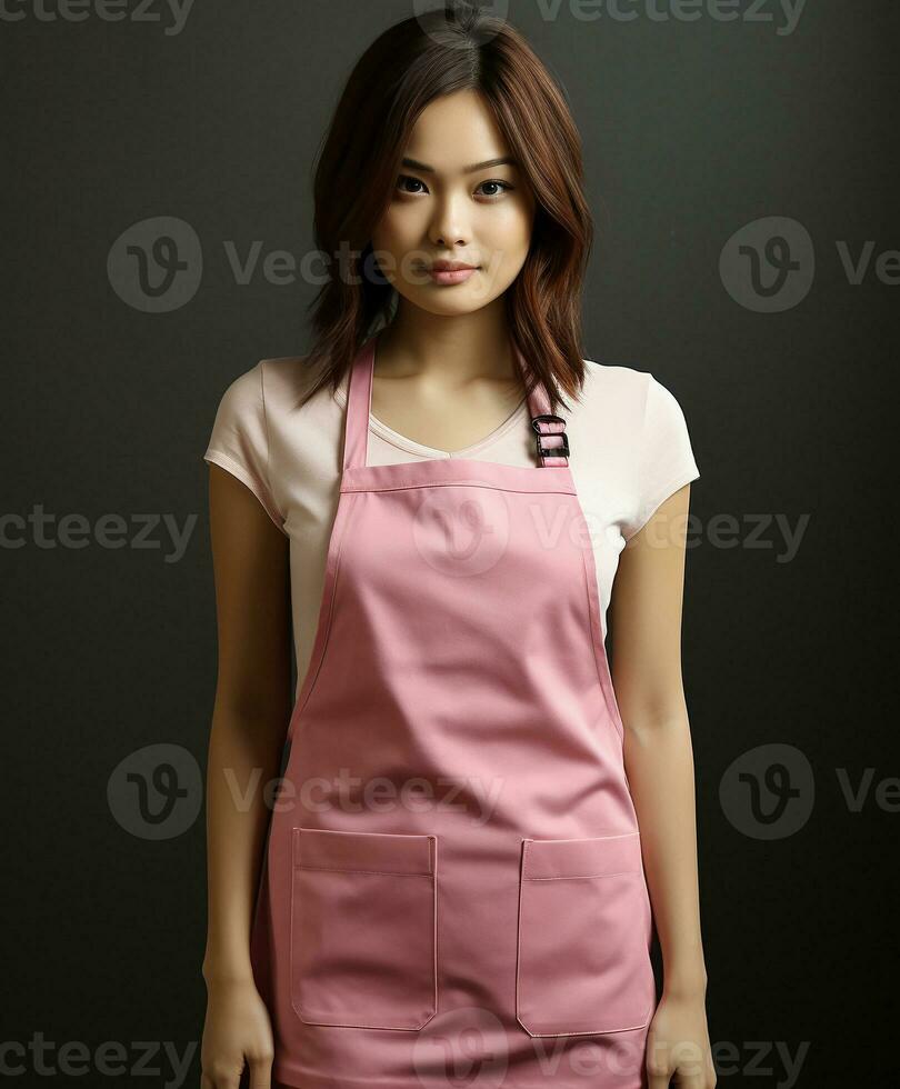 AI generated AI Generated Stylish Adjustable Cooking aprons for men and women photo