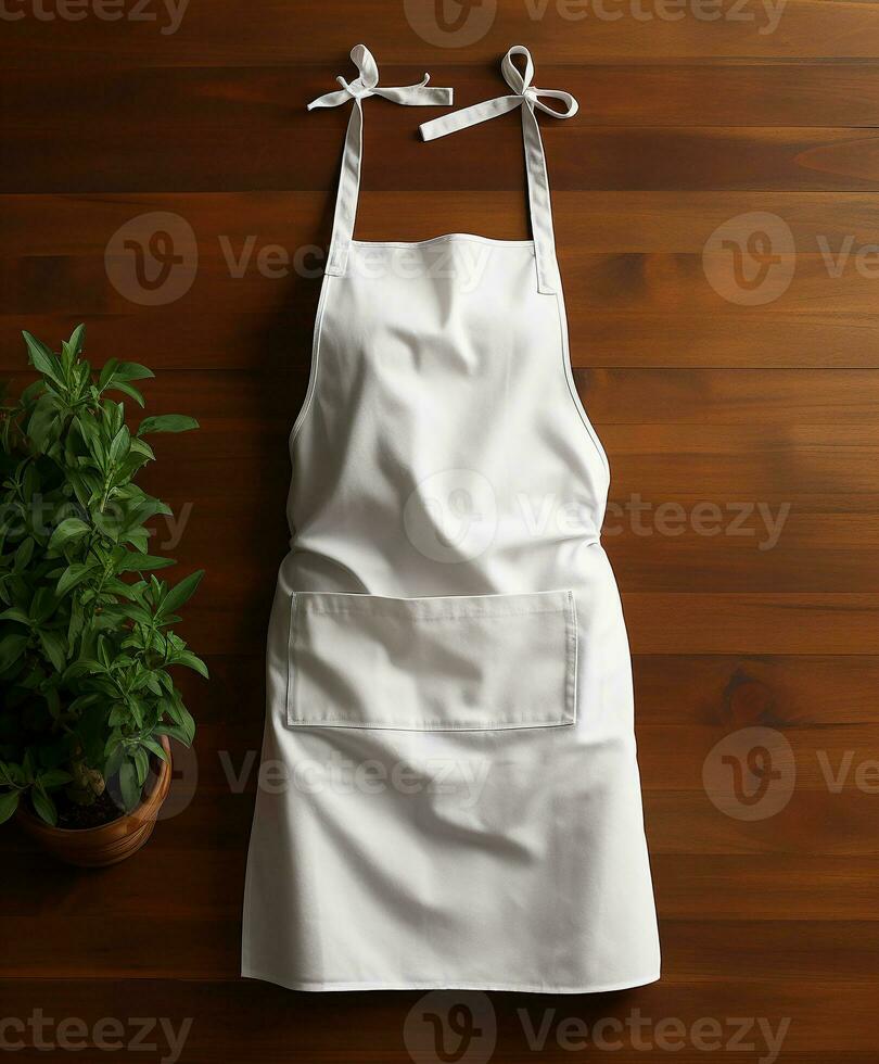 AI generated AI Generated Stylish Adjustable Cooking aprons for men and women photo