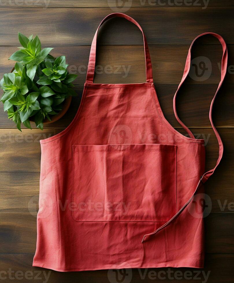AI generated AI Generated Stylish Adjustable Cooking aprons for men and women photo
