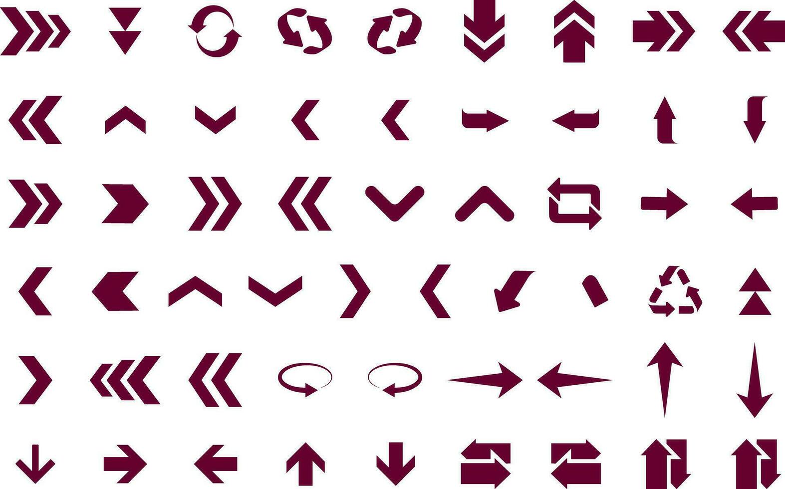 conjunto de iconos de flecha vector