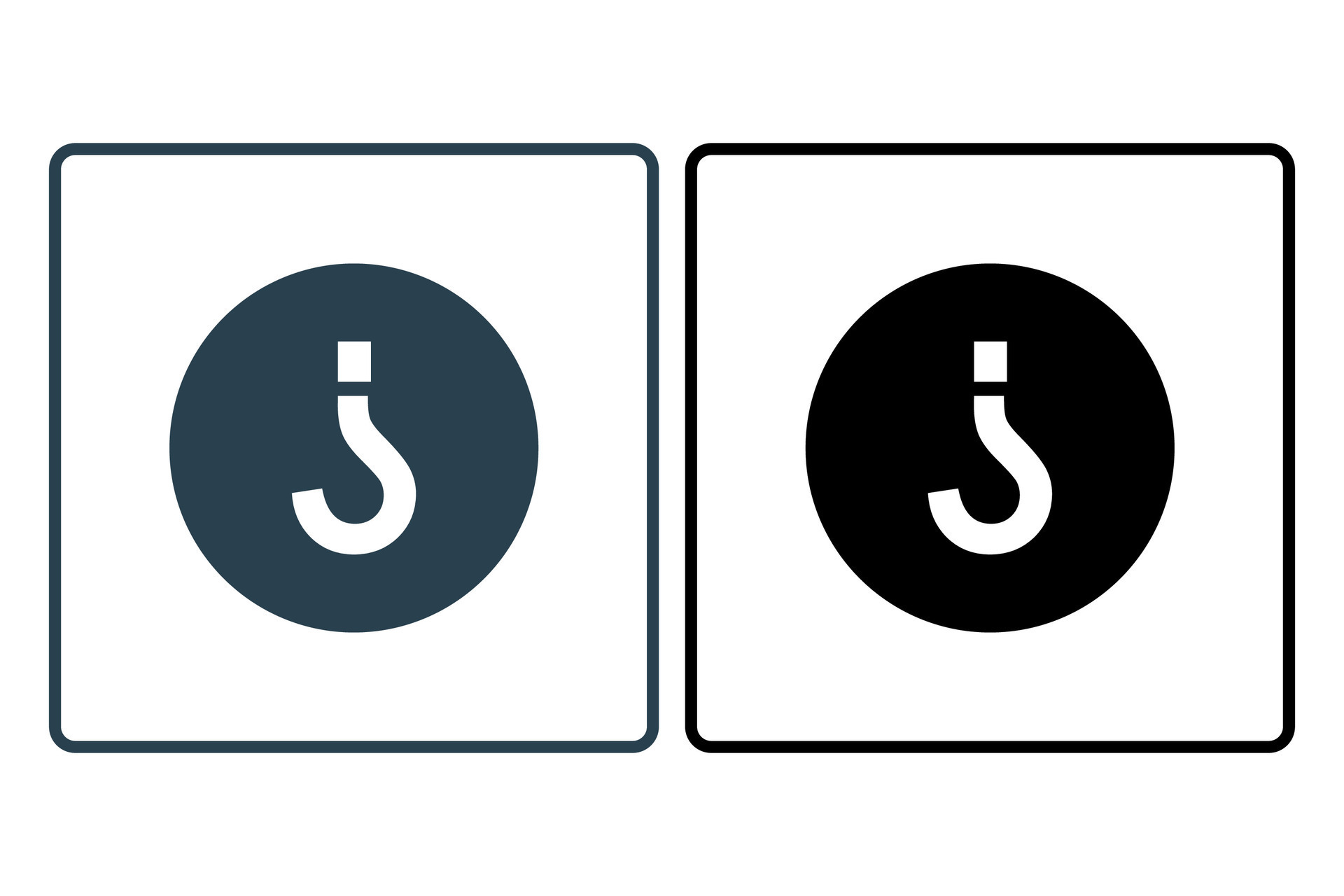 inverted question mark icon. icon related to confusion. solid icon