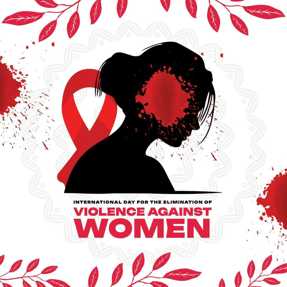 International day for the elimination of violence against women Social Media Post Banner Template vector