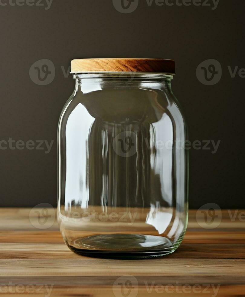 AI generated Innovative Packaging Mockup Designs for Glass Jars - AI Generated photo