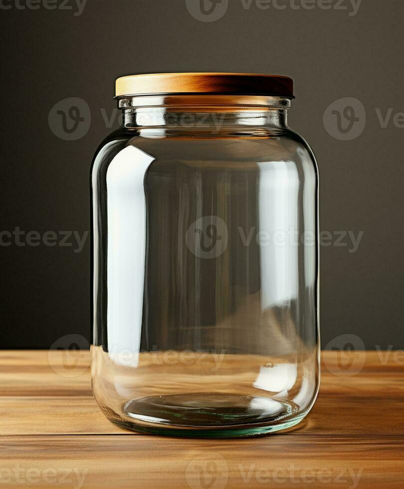 AI generated Innovative Packaging Mockup Designs for Glass Jars - AI Generated photo