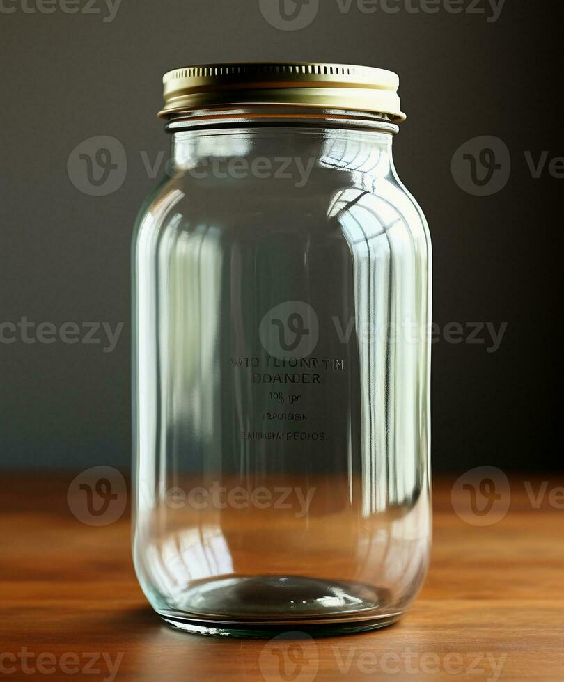 AI generated Innovative Packaging Mockup Designs for Glass Jars - AI Generated photo