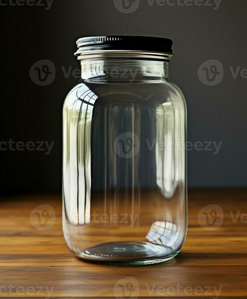 AI generated Innovative Packaging Mockup Designs for Glass Jars - AI Generated photo