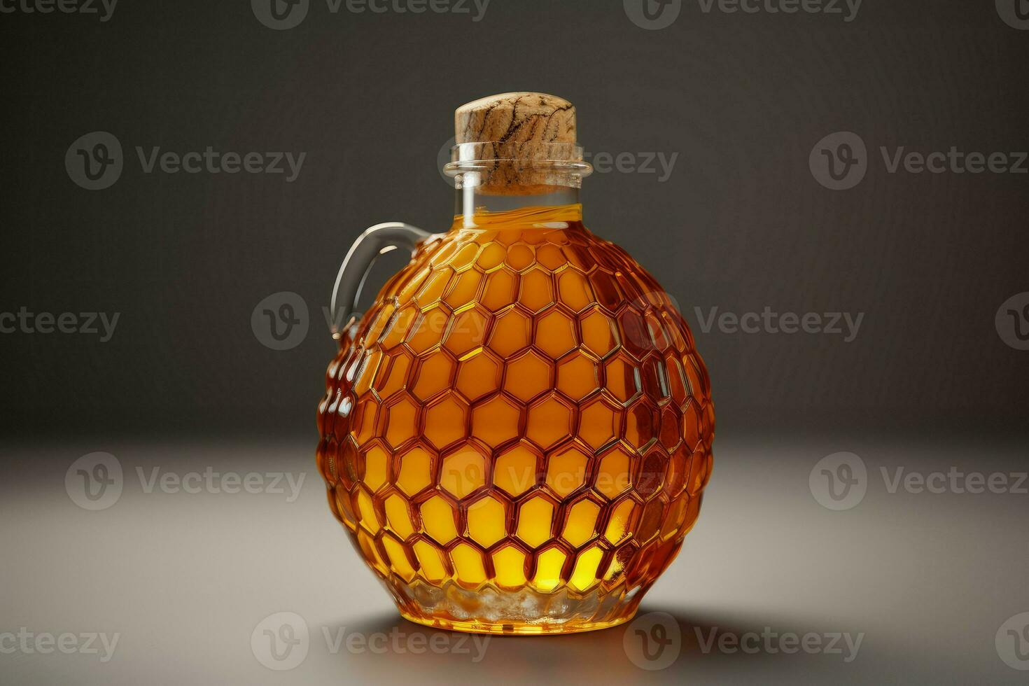 Honey bottle jar. Generate Ai photo