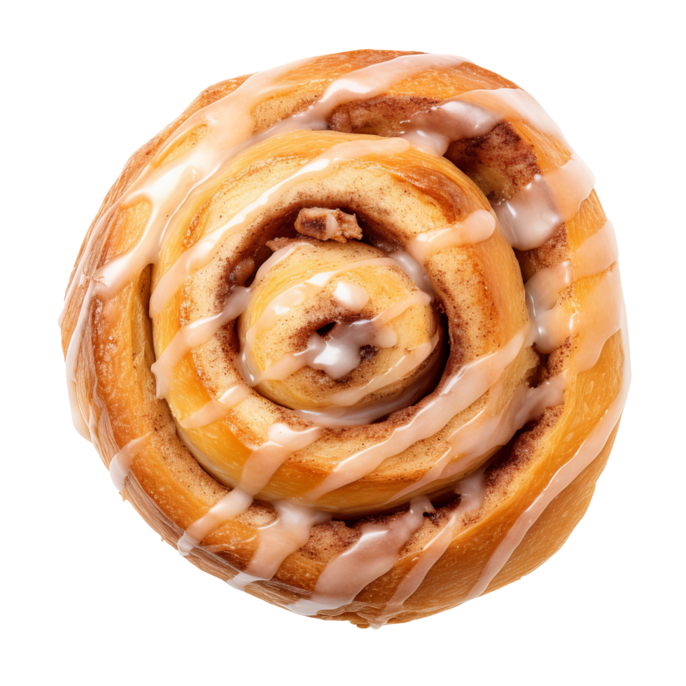AI generated Sweet cinnamon bun roll clip art 34968388 PNG