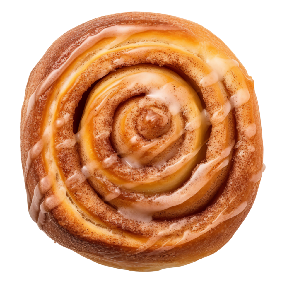 AI generated Sweet cinnamon bun roll clip art 34968414 PNG