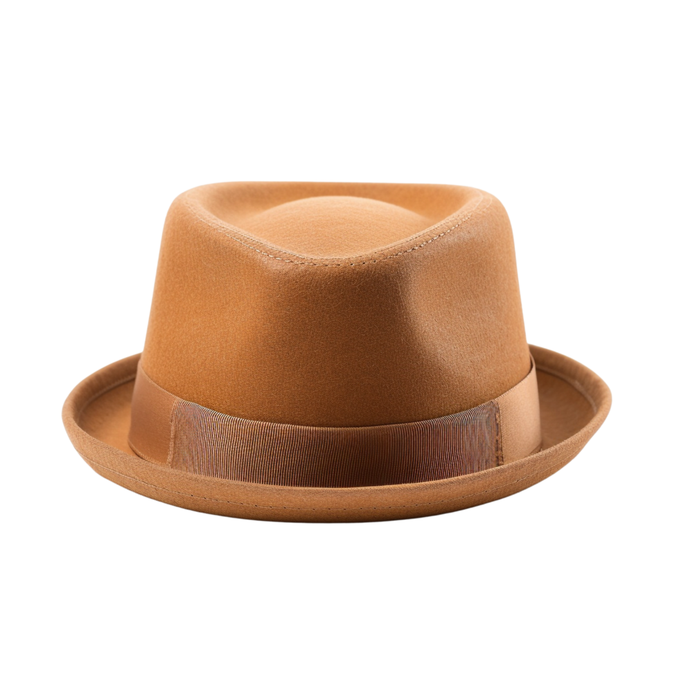 AI generated Pork pie fedora hat clip art png