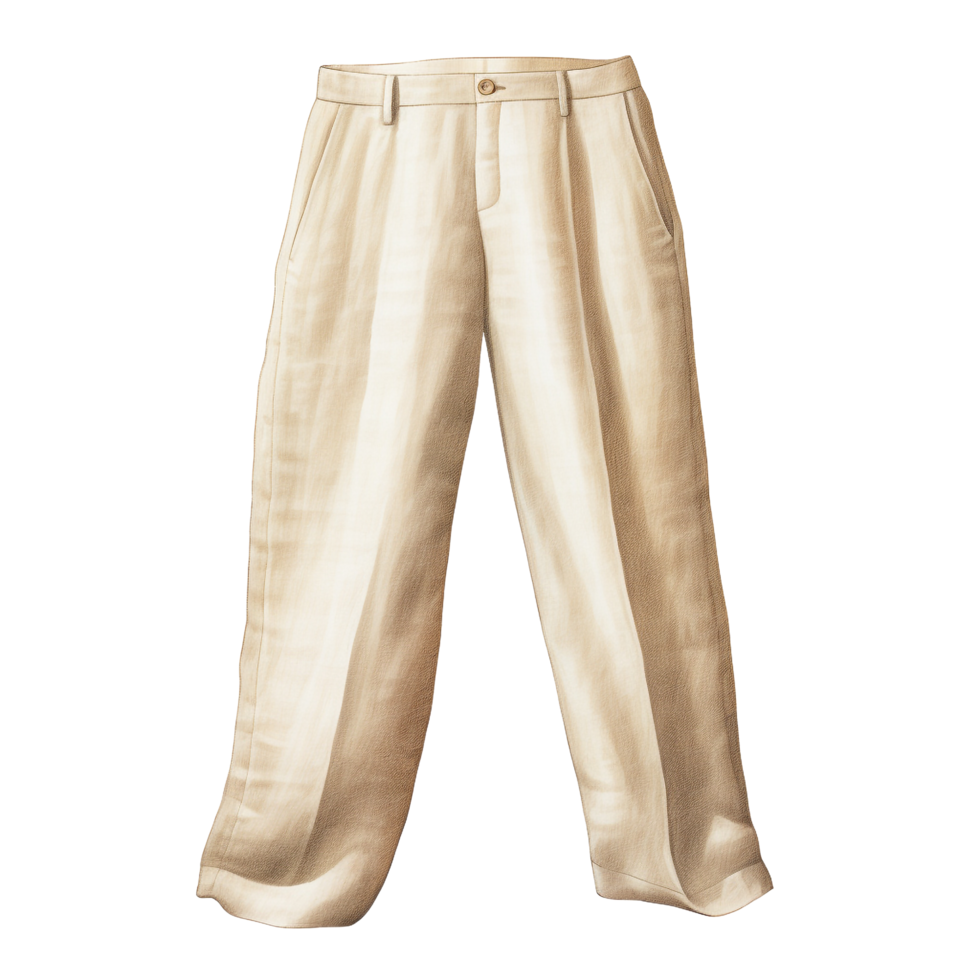 AI generated Linen pants clip art png