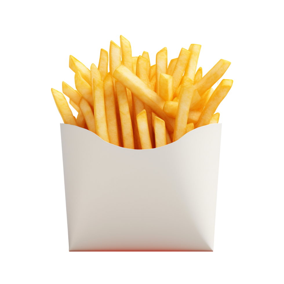 AI generated French fries clip art png