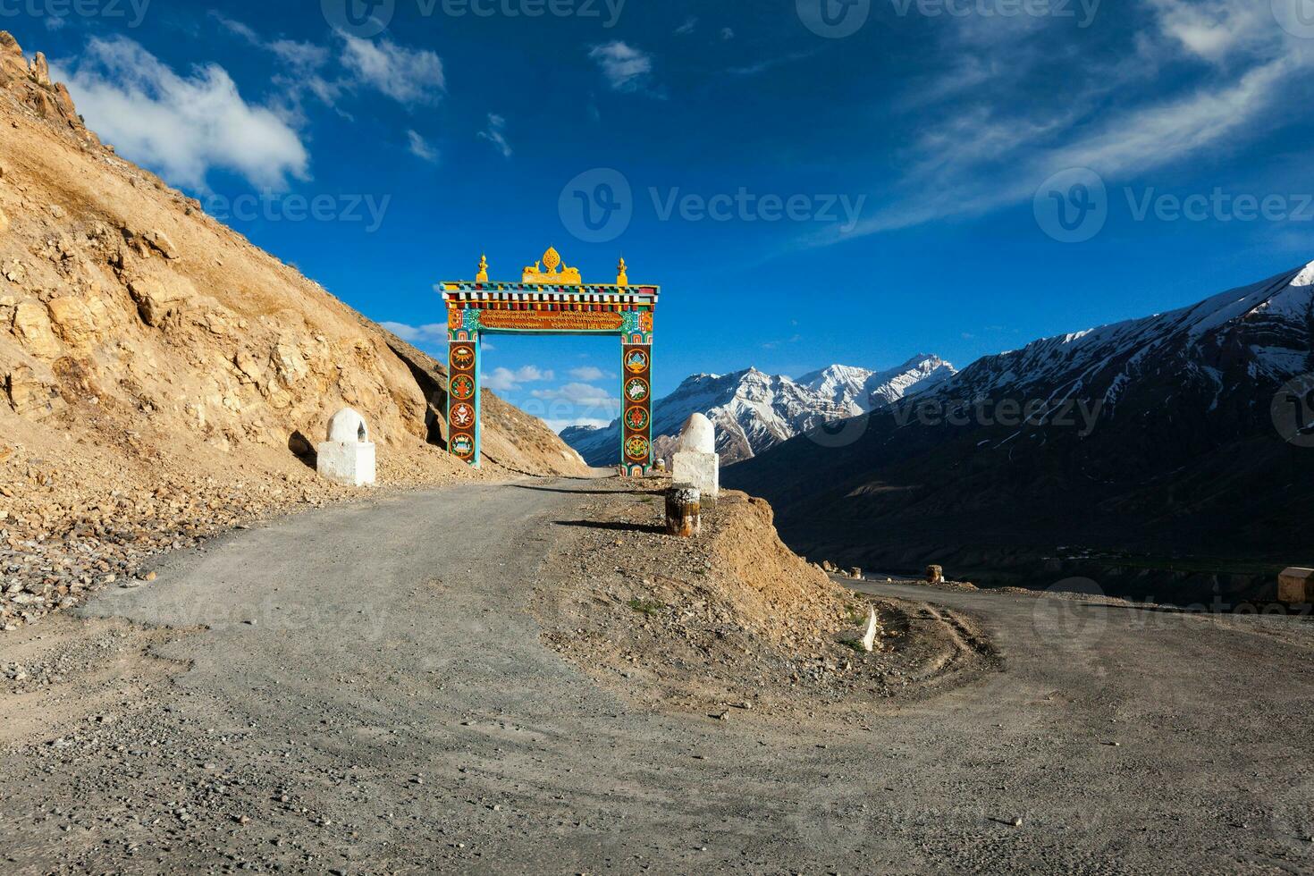 Gates of Ki gompa, Spiti Valley, Himachal Pradesh photo