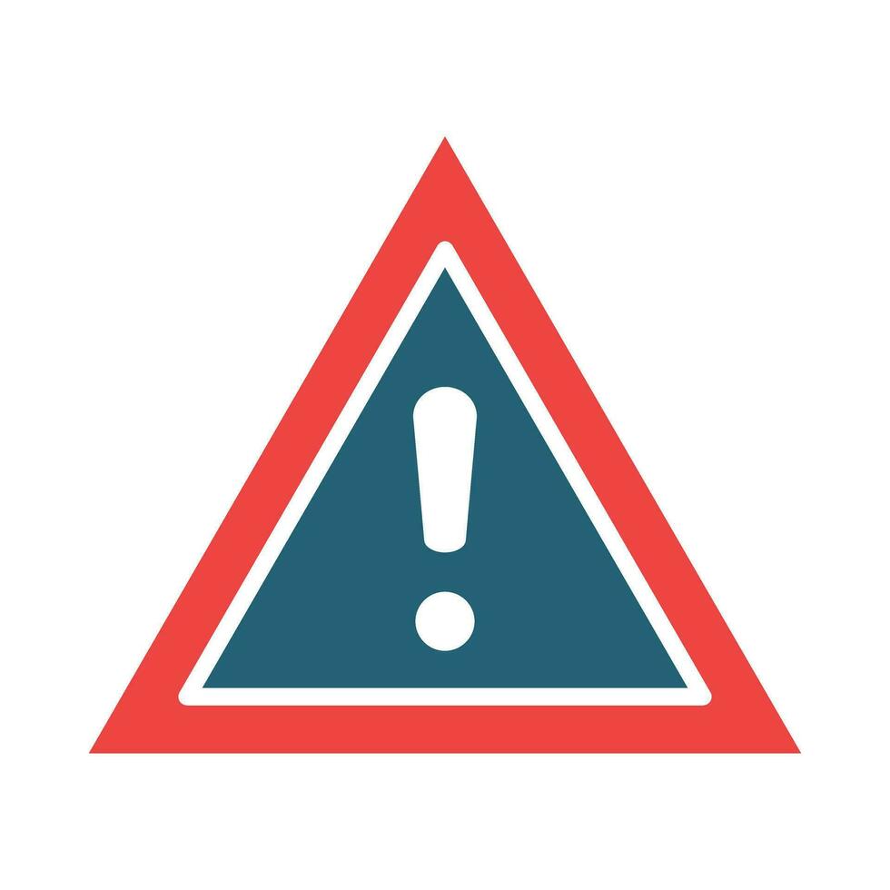 Warning Vector Glyph Two Color Icons For Personal And Commercial Use.