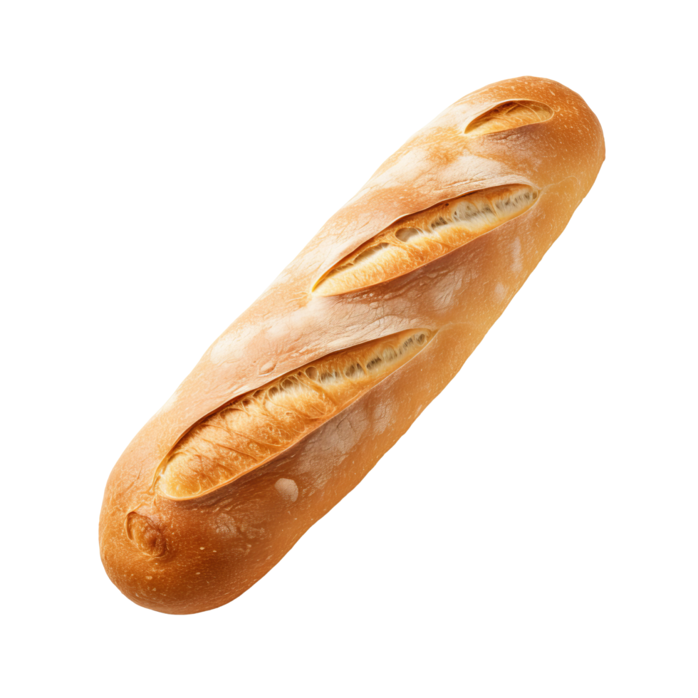 AI generated French loaf bread clip art png