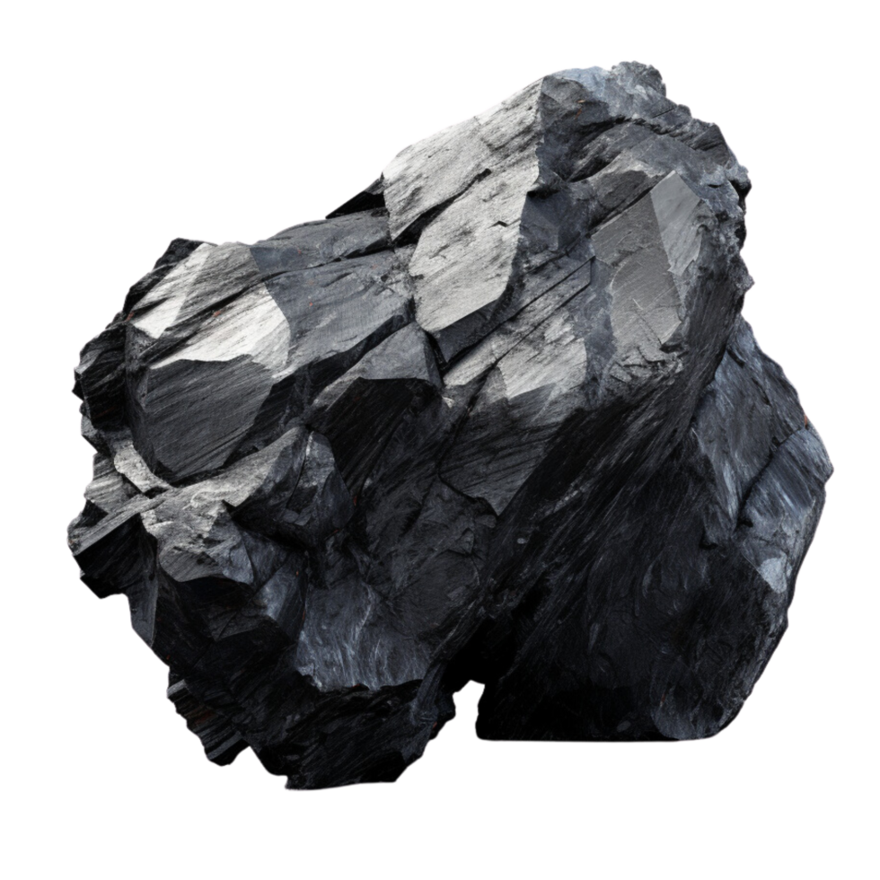 AI generated Coal stone clip art png