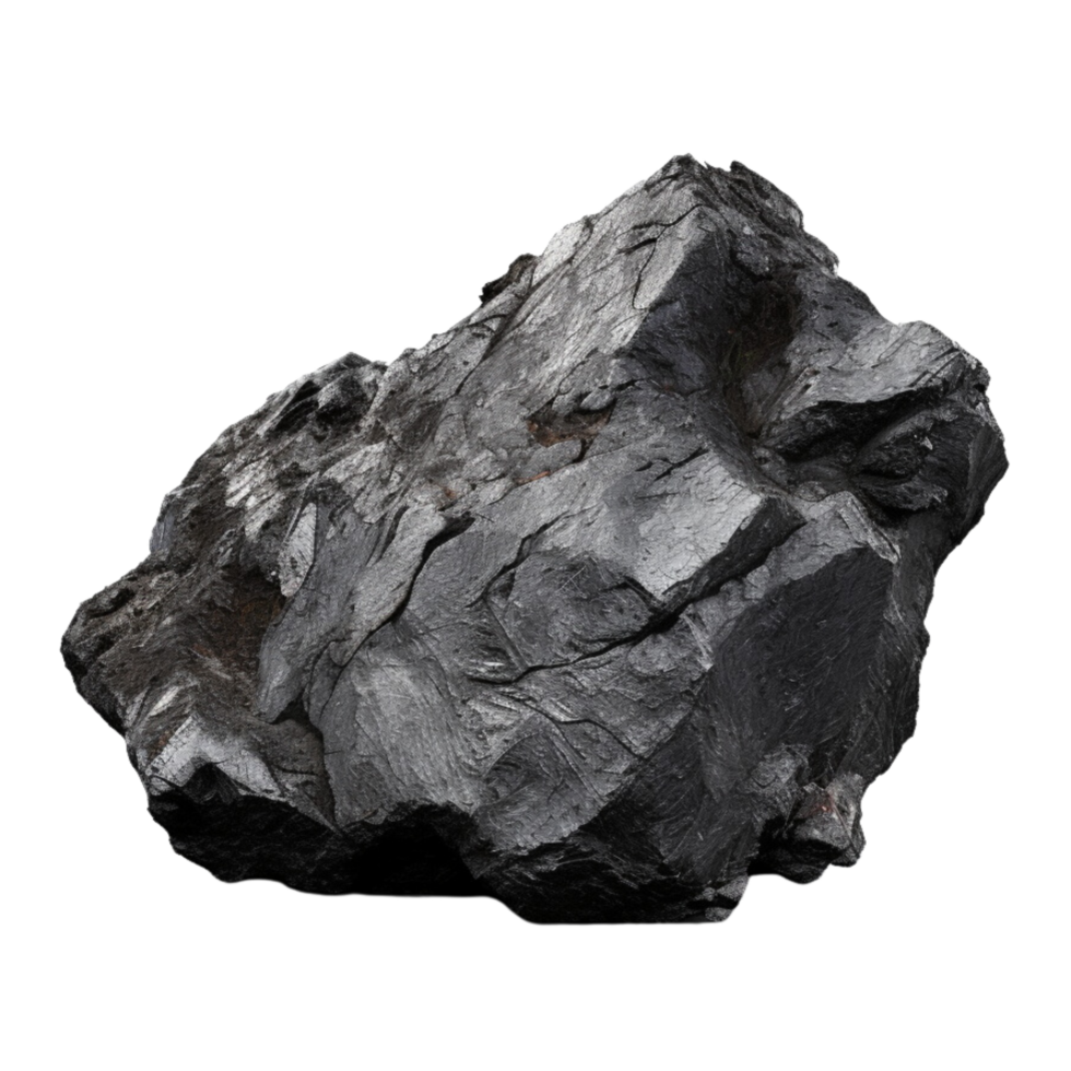 AI generated Coal stone clip art png