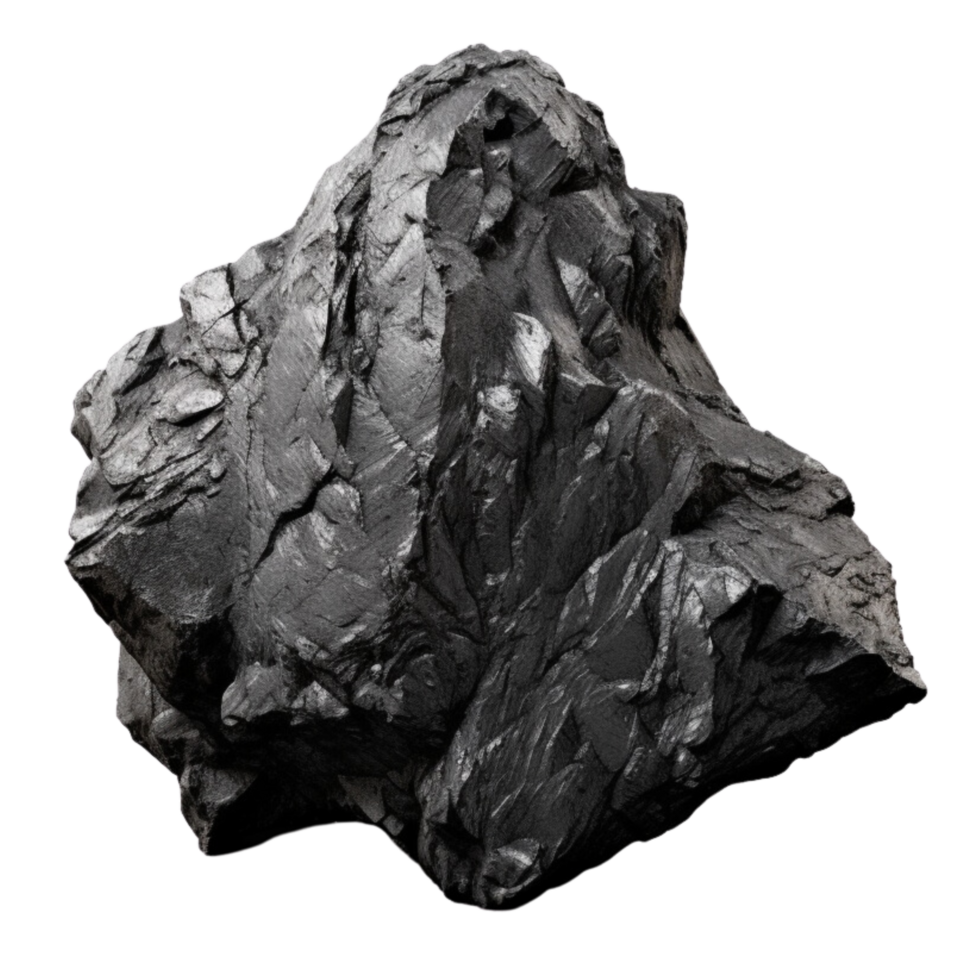 AI generated Coal stone clip art png