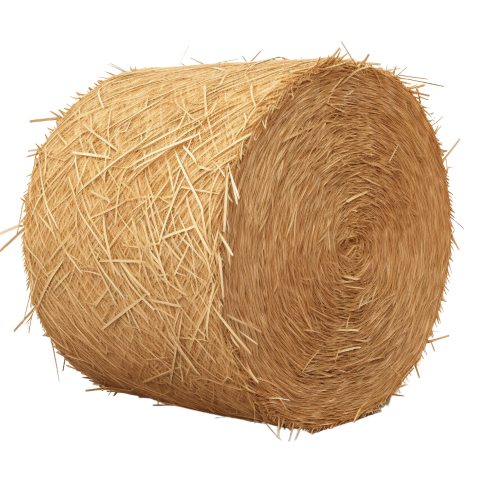 AI generated Straw bale clip art png
