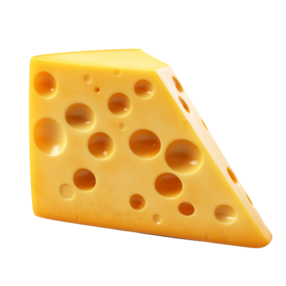 AI generated Piece of cheese clip art png