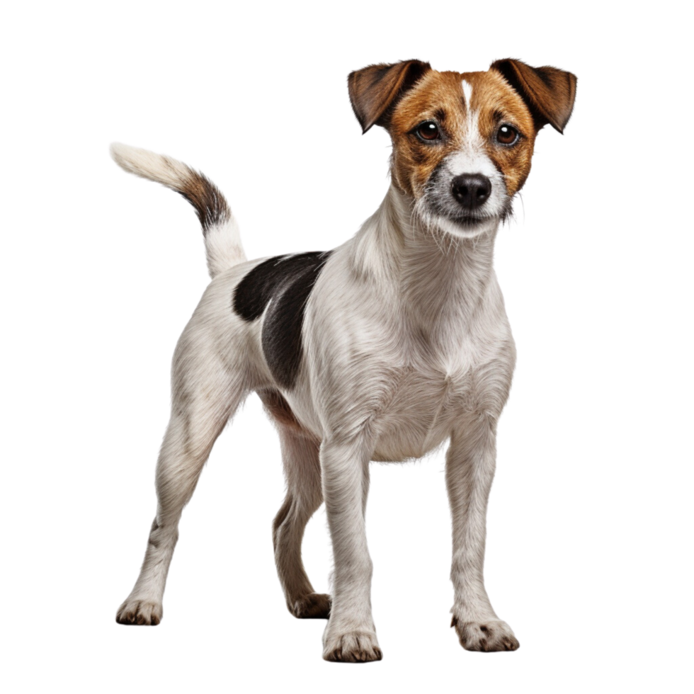 ai gegenereerd hond staand klem kunst png