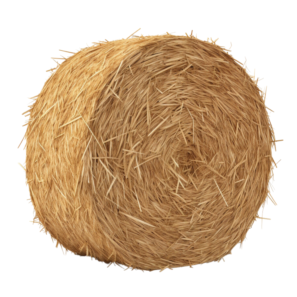 AI generated Straw bale clip art png