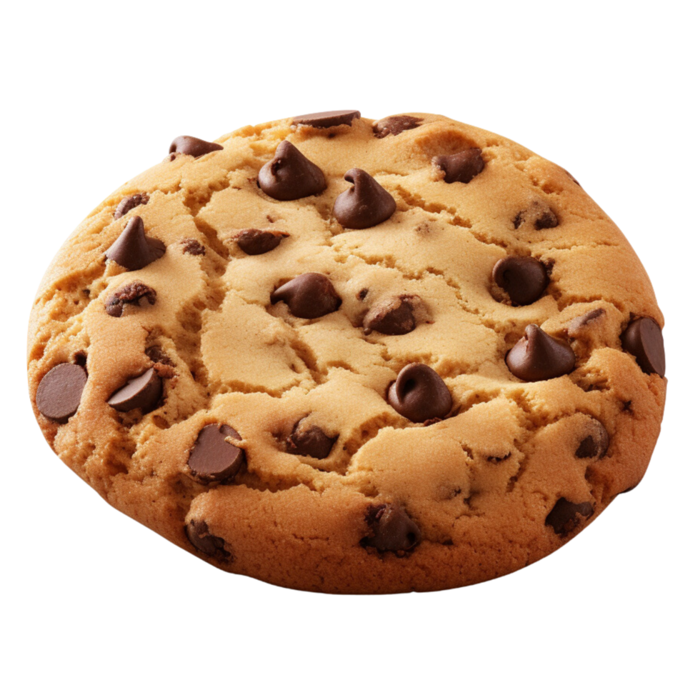 AI generated Cookies with chocolate chips clip art png