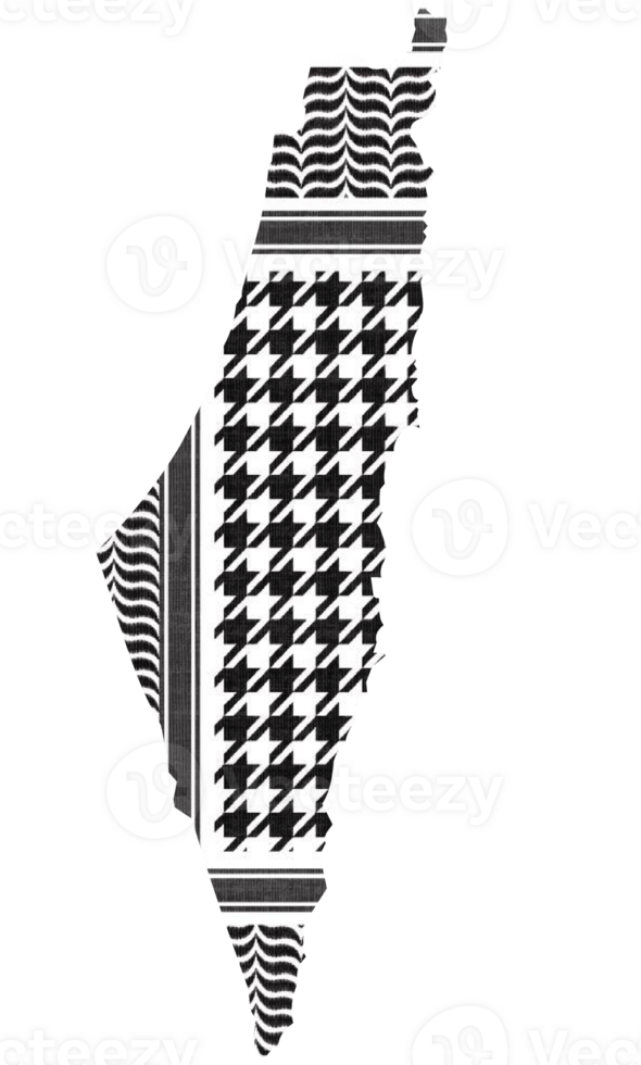 Palestine keffieh map kufieh scarf black and white png