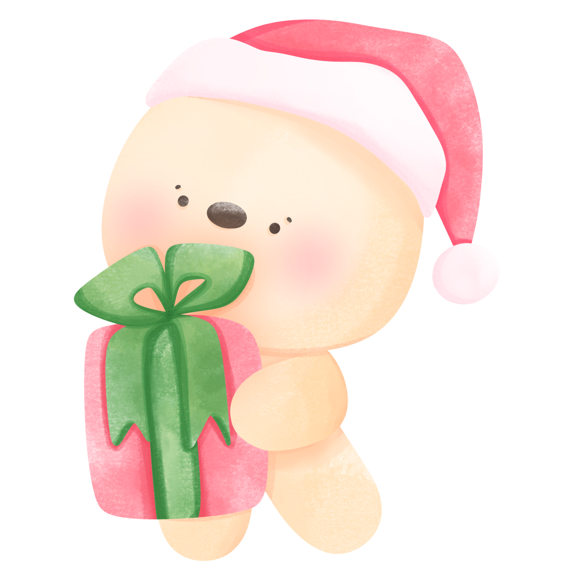 Christmas cartoon watercolour set clip art cute hand drawn 34969642 PNG