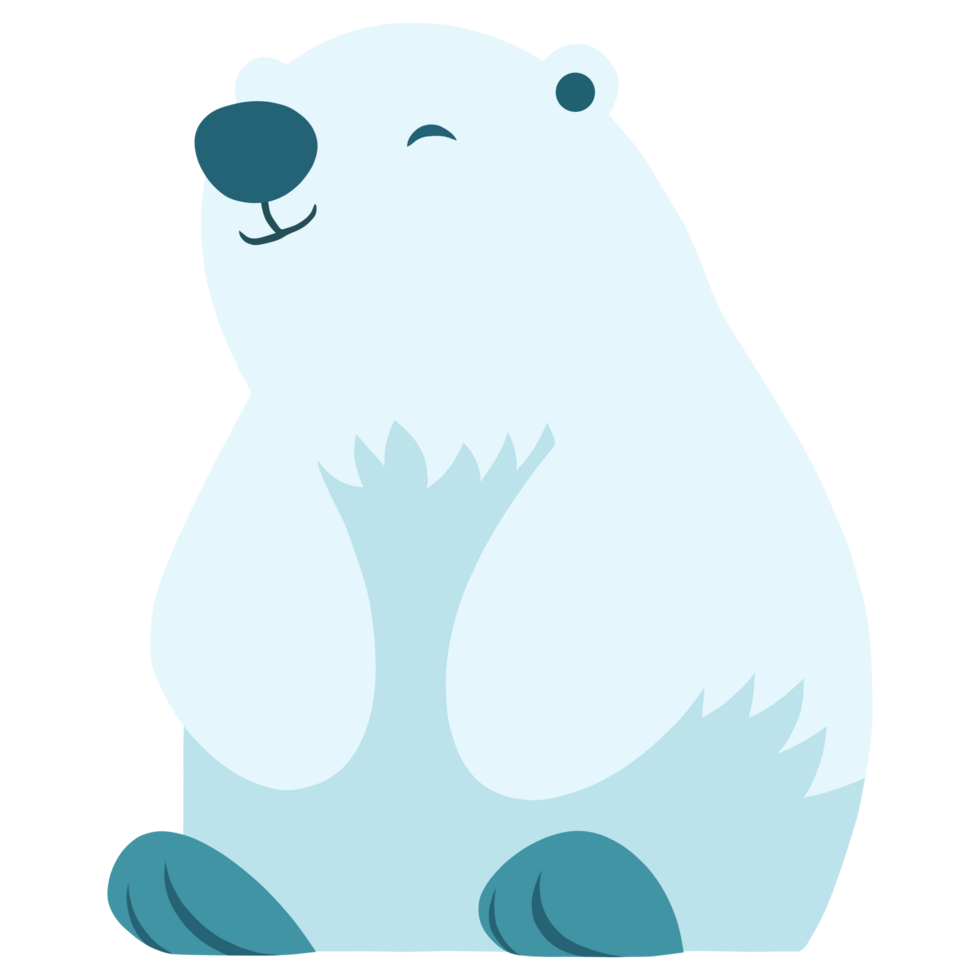 carino polare orso png grafico clipart design.