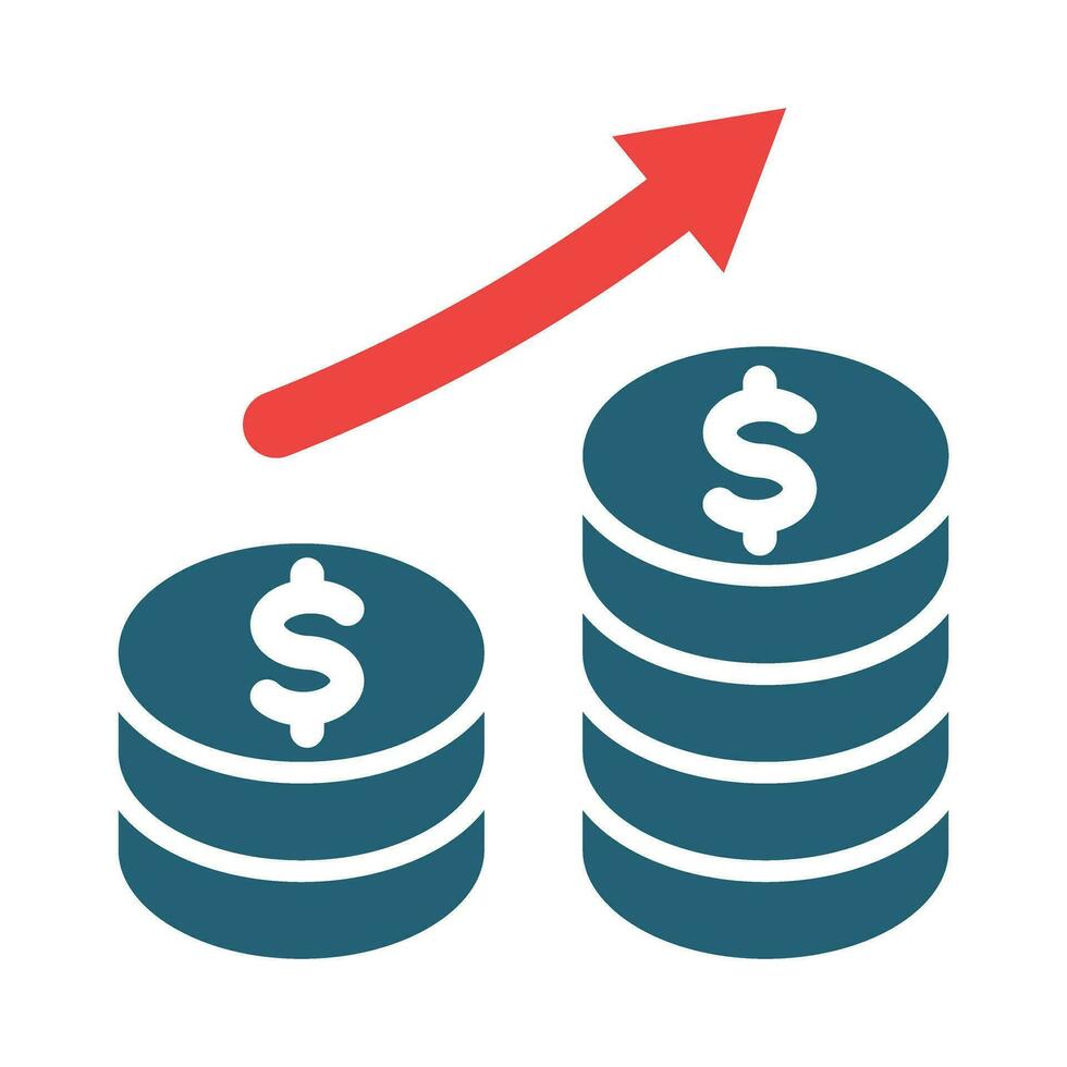 Inflation Vector Glyph Two Color Icons For Personal And Commercial Use.