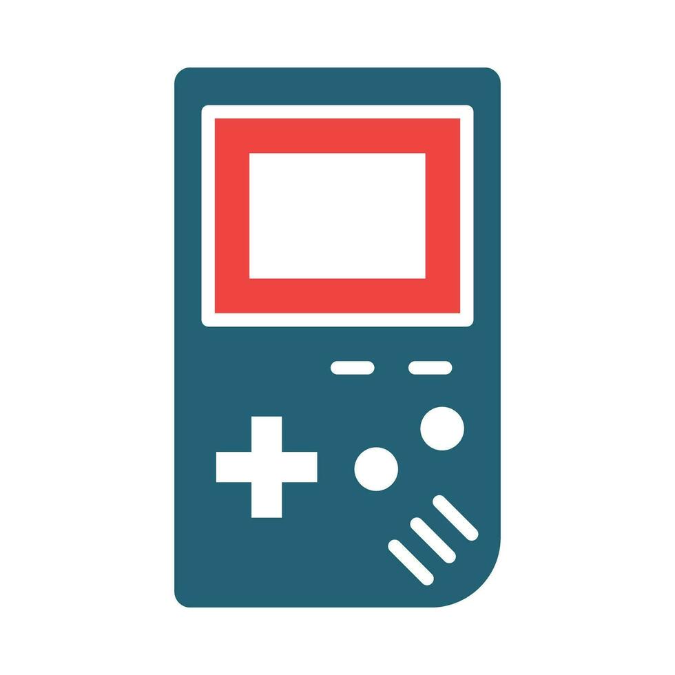 Game Boy Vector Glyph Two Color Icons For Personal And Commercial Use.