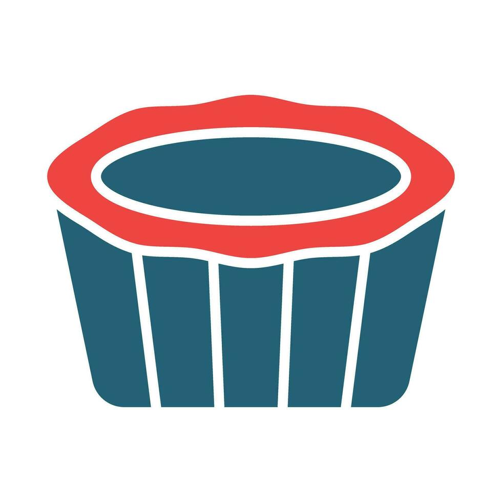 Tart Vector Glyph Two Color Icons For Personal And Commercial Use.