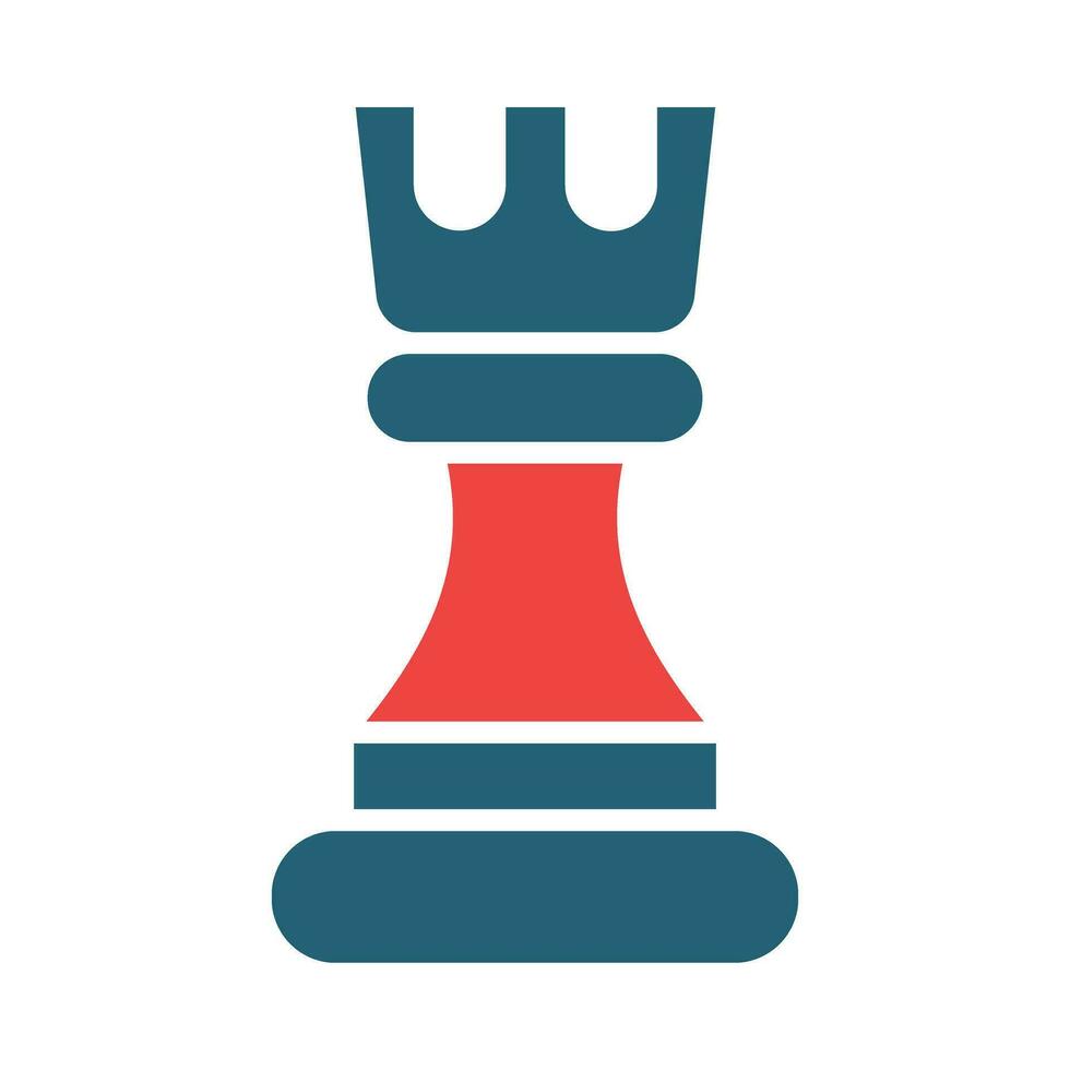 Chess Vector Glyph Two Color Icons For Personal And Commercial Use.